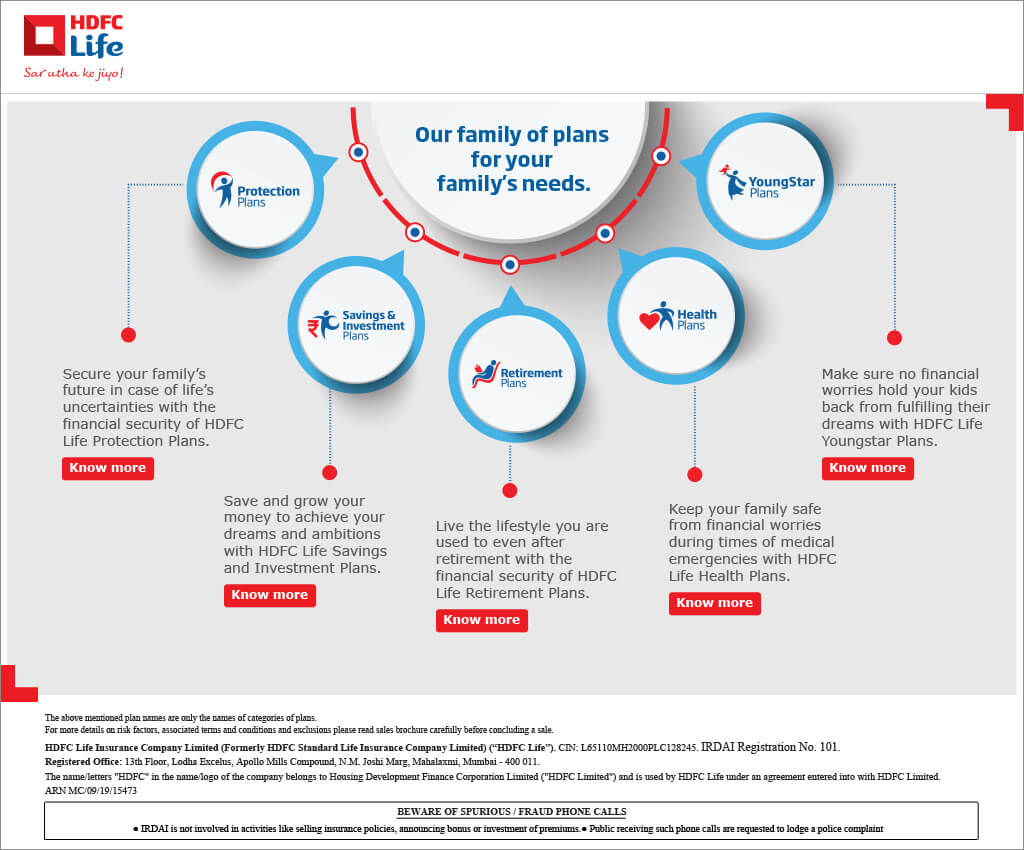HDFC Life: A promotional image highlighting HDFC Life offerings          